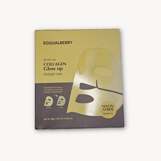 EQQUALBERRY - Collagen Glow Up Hydrogel Mask (lot de 4*30g)