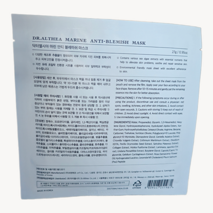 Dr. Althea - Marine Anti-blemish sheet mask, 27g