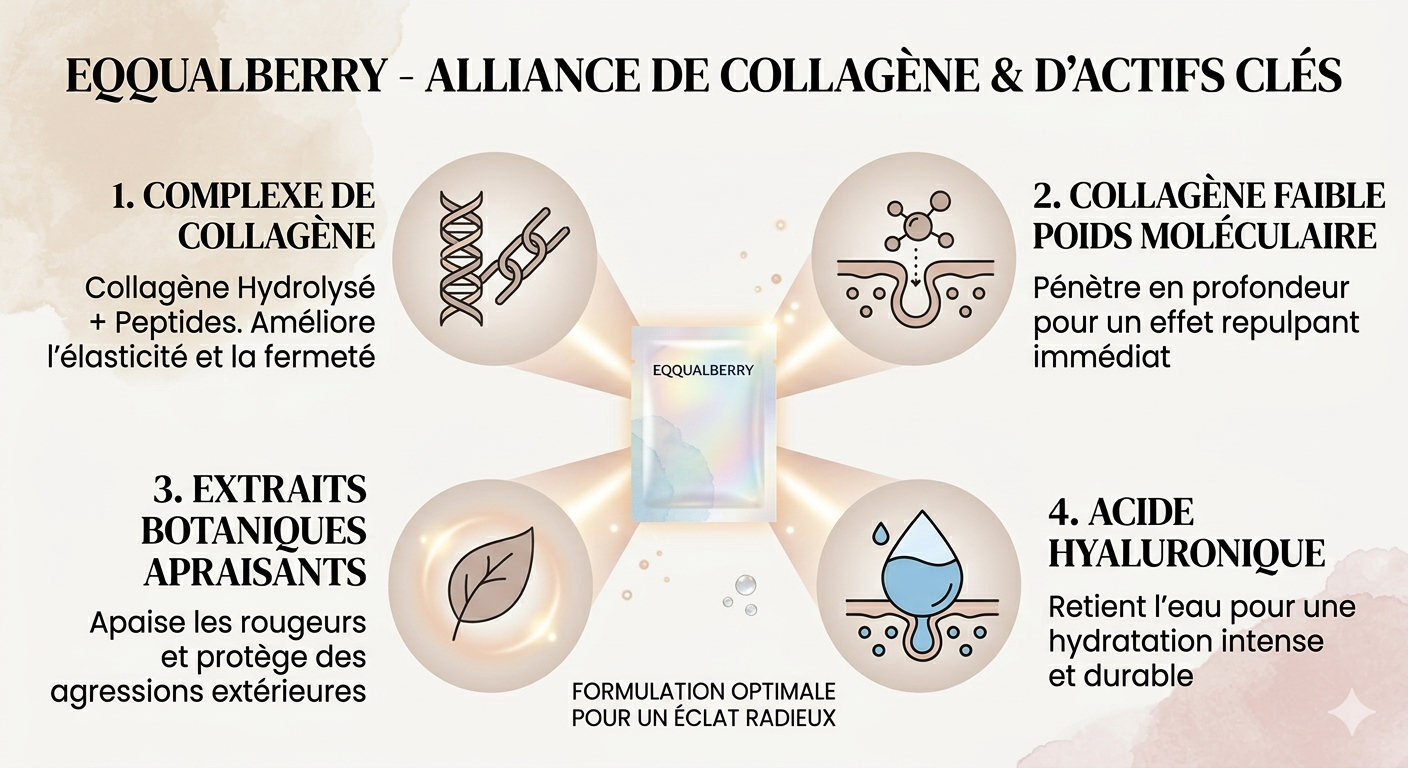 EQQUALBERRY - Collagen Glow Up Hydrogel Mask 30g
