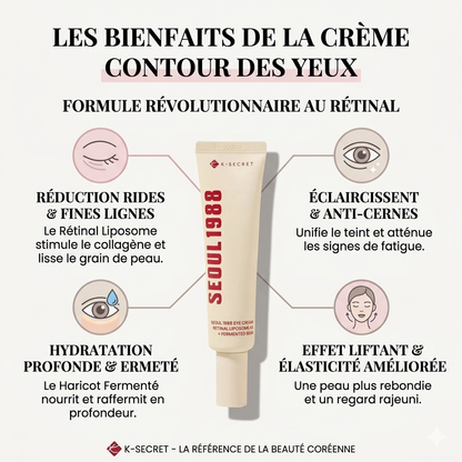 K-SECRET – SEOUL 1988 Eye Cream: Retinal Liposome 4% + Fermented Bean 30ml