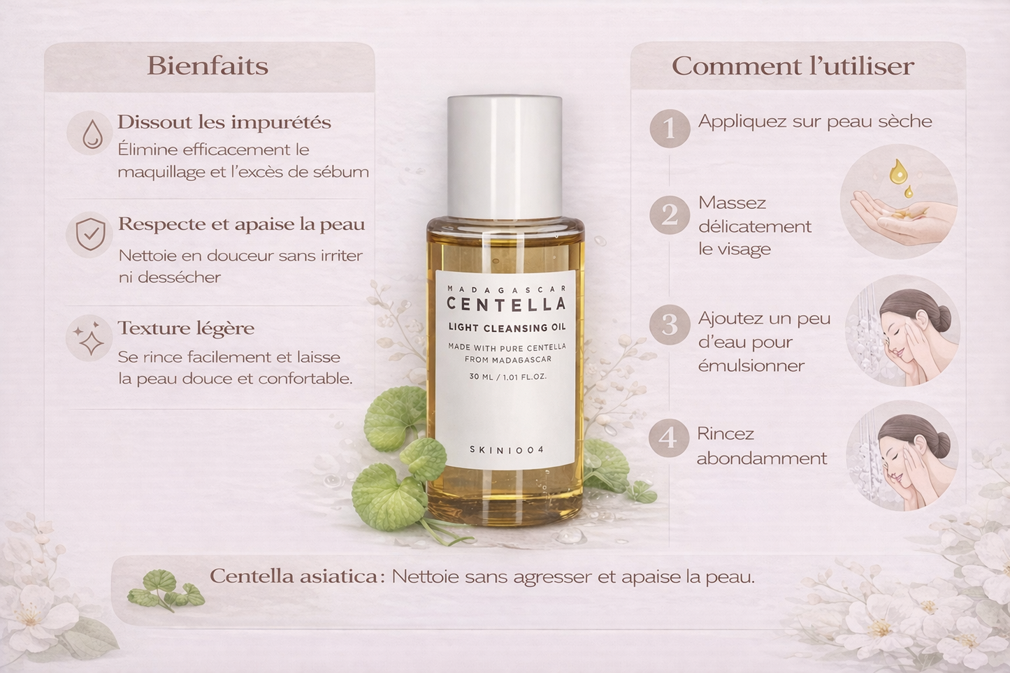 SKIN1004 - Madagascar Centella Light Cleansing Oil 30ml